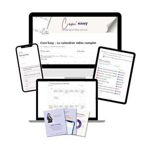 Com'Easy le calendrier éditorial
